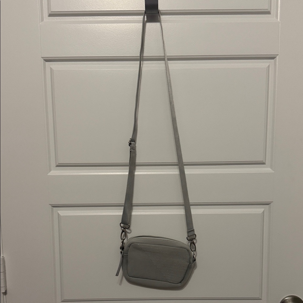 Minimal Gray Crossbody Bag for Women